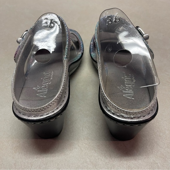 Alegria Lara Pretty Baby Sandals Women size 36 Mermaid Rainbow Metallic Shoe - Picture 5 of 8
